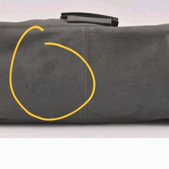 Fendi Mama baguette.  Grey nubuck with slight metallic and lucite hardware. - Picture 10 of 16